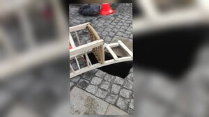 Υποχώρησε ο... δρόμος σε κεντρικό σημείο του Ηρακλείου