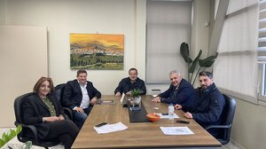 Ο Πρόεδρος του Επιμελητηρίου Ηρακλείου στον Δήμαρχο Μινώα Πεδιάδας