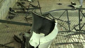 Αυτοκίνητο έπεσε σε κιγκλιδώματα στη Βασιλίσσης Σοφίας