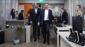 Στο υπουργείο Κλιματικής Κρίσης και Πολιτικής Προστασίας ο Κυριάκος Μητσοτάκης