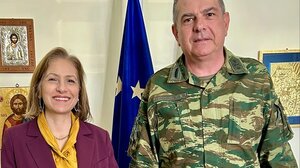 Με τον νέο Διοικητή της πρώην ΣΕΑΠ η Μαρία Κοζυράκη