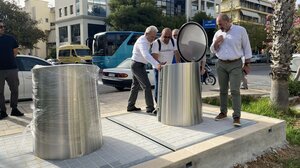 Συνεχίζεται η τοποθέτηση υπόγειων κάδων απορριμμάτων και στο κέντρο του Ηρακλείου