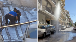 Άμεση παρέμβαση της ΔΕΥΑΗ σε αγωγό που έσπασε