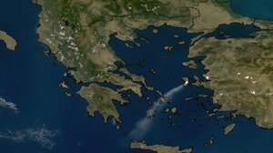 Στα Χανιά έφθασε ο καπνός από τη φωτιά στη Χίο