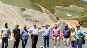 Στην τελική ευθεία το έργο παράκαμψης Τοπολίων - Αυτοψία από τον Περιφερειάρχη Κρήτης Σταύρο Αρναουτάκη