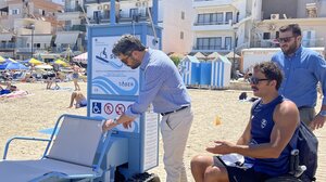 Νέο σύστημα Sea Trac στην παραλία της Νέας Χώρας – Φωτογραφίες