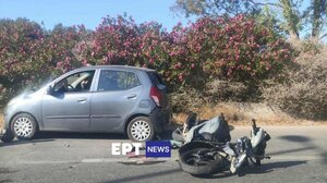 Χανιά: Σοβαρό τροχαίο με δύο τραυματίες