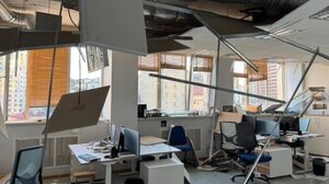 Τεράστιες ζημιές μέχρι και σε κτίριο της ΕΕ από τους ρωσικούς βομβαρδισμούς στο Κίεβο