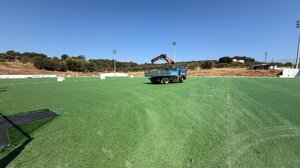 Χανιά: Νέος χλοοτάπητας στα γήπεδα της Μοναχής Ελιάς 