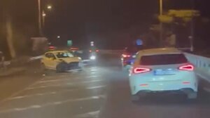 Βραδινό τροχαίο με εκτροπή οχήματος