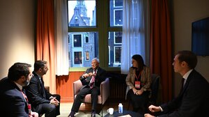 Με τον πρόεδρο του Ευρωπαϊκού Συμβουλίου συναντήθηκε ο Νίκος Ανδρουλάκης