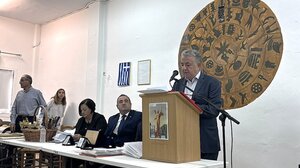 Τιμήθηκε ο Στ. Αρναουτάκης για τη συμβολή του στην ανάδειξη του Σοκαρά ως "Μαρτυρικού Χωριού"