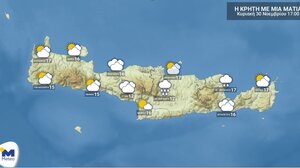 Με τί καιρό θα αποχαιρετήσει ο Νοέμβριος την Κρήτη