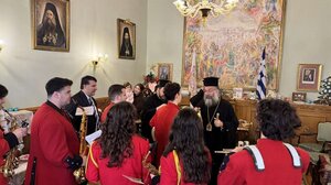 Πρωτοχρονιάτικα κάλαντα κι επισκέψεις στην Ιερά Μητρόπολη Ρεθύμνης και Αυλοποτάμου