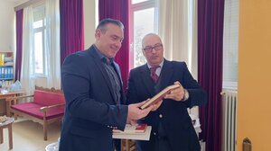 Επίσκεψη Αντιπεριφερειάρχη Γ. Ματαλλιωτάκη στην Πατριαρχική Ανώτατη Εκκλησιαστική Ακαδημία Κρήτης