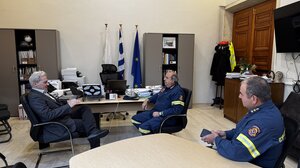 Συνάντηση του Δημάρχου Ηρακλείου με τον Υποστράτηγο Μιχάλη Σεληνιωτάκη