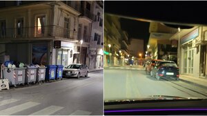 Έβαλαν τους κάδους στη Γιαμαλάκη και κάποιοι βρήκαν ευκαιρία να παρκάρουν παράνομα