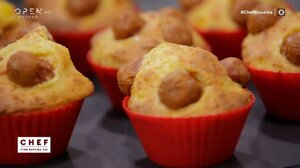 Συνταγή για αλμυρά μάφινς με λουκάνικο