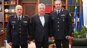 Στον Περιφερειάρχη ο νέος Γενικός Περιφερειακός Αστυνομικός Διευθυντής Κρήτης