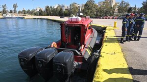 Στο Ηράκλειο το ένα από τα 5 νέα πυροσβεστικά ταχύπλοα σκάφη άμεσης επέμβασης