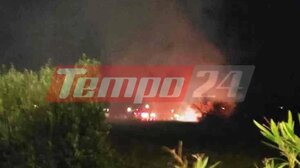 Μεγάλη φωτιά σε πτηνοτροφική μονάδα στη Δυτική Αχαΐα – Ακούγονται εκρήξεις