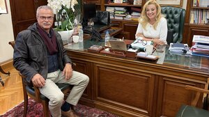 Εποικοδομητική συνάντηση Δήμαρχου Πλατανιά με την Πρόεδρο του Ταμείου Παρακαταθηκών και Δανείων