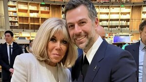 Ο βραβευμένος Χρήστος Μαρκογιαννάκης με την πρώτη Κυρία της Γαλλίας