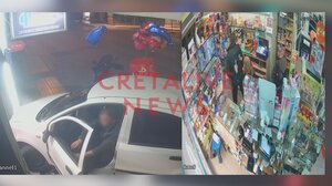 Ηράκλειο: «Πρώτα έσπρωξε τη γυναίκα μου στο δρόμο, μετά έπεσε με το αυτοκίνητο στο μαγαζί» – Αποκαλυπτικό το βίντεο