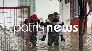 Κακοκαιρία-Πύργος: Έσπασε η γέφυρα του Ενιπέα, αποκομμένες 10 οικογένειες