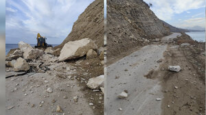 Κλειστός επ' αόριστον ο δρόμος Τέρτσα - Μύρτος μετά την νέα μεγάλη κατολίσθηση