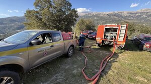 Χωρίς ενεργό μέτωπο η φωτιά στη Βιάννο 