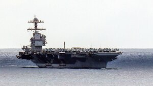 Στη Σούδα ξανά το αμερικανικό αεροπλανοφόρο "Gerald R. Ford" - Φωτογραφίες