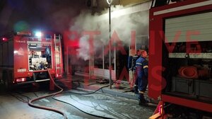 Ηράκλειο: Εμπρησμός πίσω από τη φωτιά στο κατάστημα εκκλησιαστικών ειδών - Τραυματίστηκε πυροσβέστης