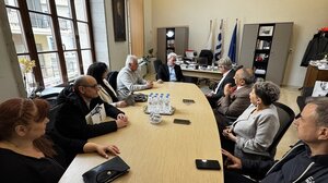 Συνάντηση του Δημάρχου Ηρακλείου με το Γενικό Γραμματέα Ευρωπαϊκών Σχολείων