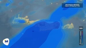 Καιρός: Βροχές, μεμονωμένες καταιγίδες και νοτιάδες το Σάββατο (28/03) στην Κρήτη