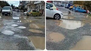 Ένας δρόμος γεμάτος λακκούβες!