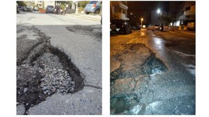 Ηράκλειο: Η λακκούβα στον Μασταμπά, το σκισμένο λάστιχο και οι κίνδυνοι στους δρόμους