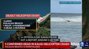 Χαβάη: Τρεις νεκροί και δύο τραυματίες από πτώση τουριστικού ελικόπτερου