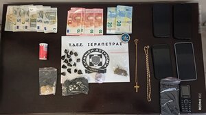 Φιξάκια κοκαϊνης, χασίς και πέντε συλλήψεις σε Ιεράπετρα και Άγιο Νικόλαο