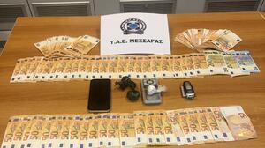 Χειροπέδες σε 25χρονο στη Μεσσαρά για κοκαϊνη - Βρέθηκαν περίπου 8000 ευρώ σε μετρητά