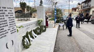 Στην τελετή Μνήμης για τον οπλαρχηγό Ηρακλή Κοκκινίδη, ο Δήμαρχος Μινώα Πεδιάδας Β. Κεγκέρογλου