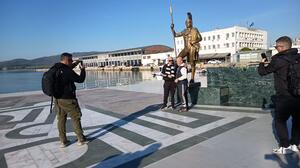 Οι Κρητικοί στο Βόλο: Πρωινός καφές και χαμόγελα ενόψει του αποψινού τελικού!