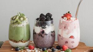Smoothie με μπανάνα και φράουλες