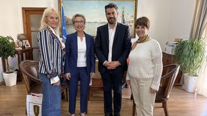 Στον Δήμαρχο Χανίων η Πρέσβειρα της Νορβηγίας στην Ελλάδα 