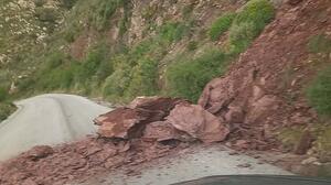 Κατολίσθηση στον δρόμο Άνω Βιάννος – Αγία Κερά μετά τις έντονες βροχοπτώσεις