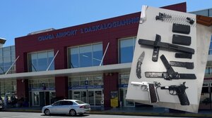 Χανιά: 68χρονος είχε στις αποσκευές του εξαρτήματα πυροβόλων όπλων - Φωτογραφίες