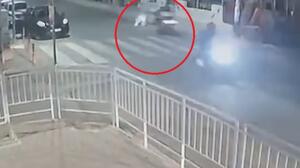 Βίντεο από την παράσυρση πεζής από δίκυκλο στις Γούρνες
