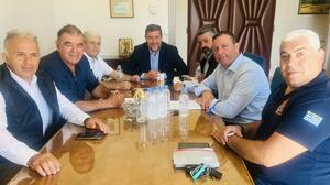 Συνάντηση στην Π.Ε Λασιθίου για τα Φράγματα Οροπεδίου Καθαρού και Κρούστα