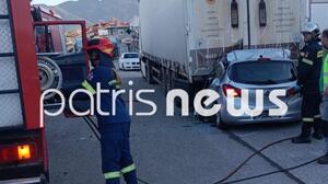Νεκρός 29χρονος σε φρικτό τροχαίο στην Ζαχάρω: Το αυτοκίνητό του «καρφώθηκε» σε νταλίκα