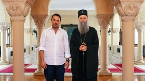 Ο Πατριάρχης Σερβίας υποδέχθηκε τον Νίκο Βέρτη